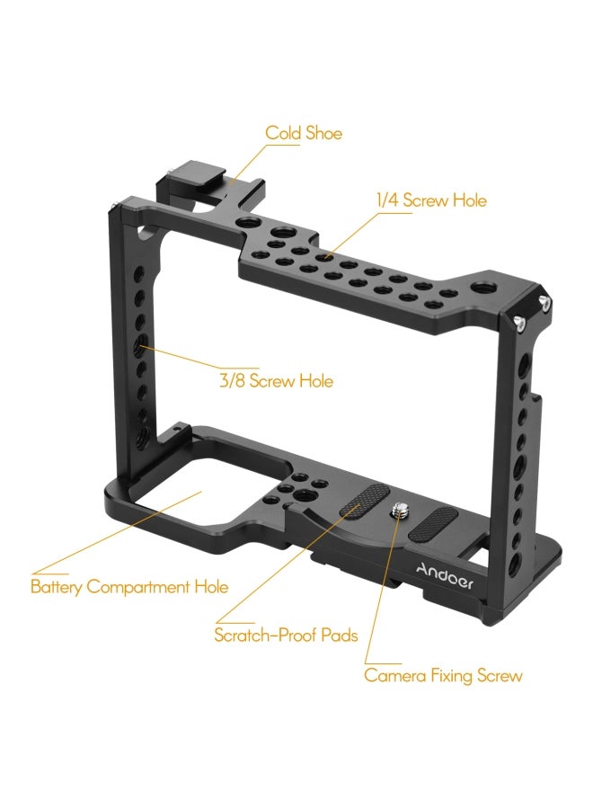 Professional Full Frame Camera Cage For Panasonic S1H Black