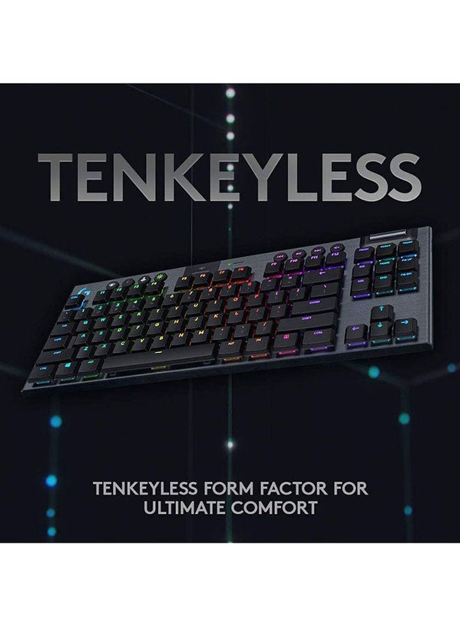 Logitech G915 TKL Tenkeyless Lightspeed Wireless RGB Mechanical Gaming Keyboard - White