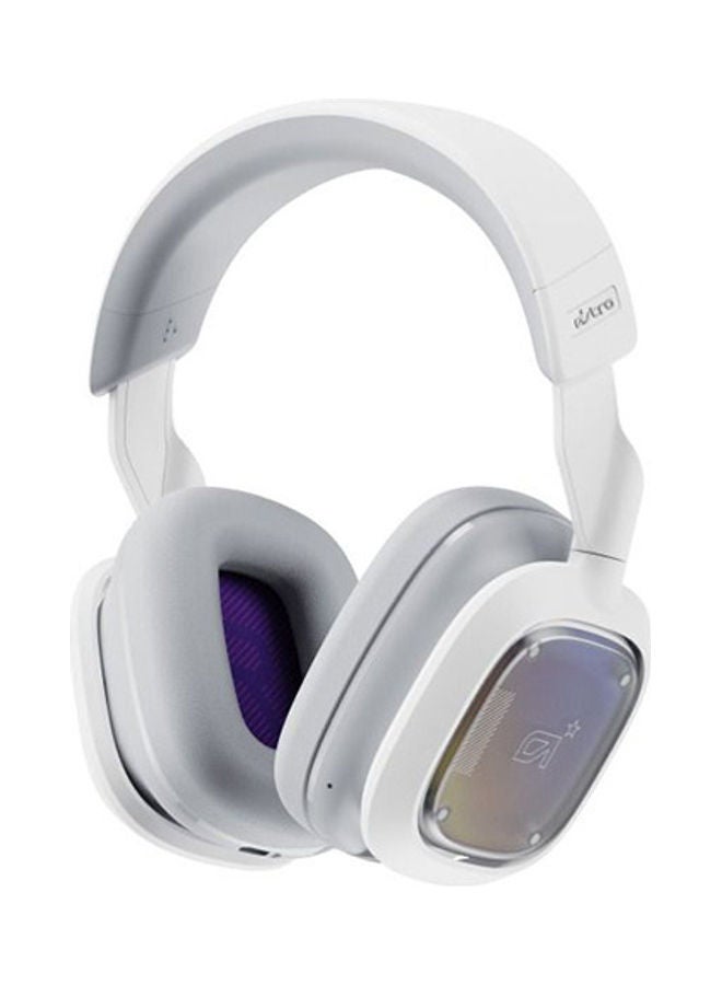 Logitech G Astro A30 LIGHTSPEED Wireless Gaming Headset, Bluetooth, Dolby Atmos/3D Audio compatible, Detachable Boom, 27h battery, for PS5, PS4, Xbox, Nintendo Switch, PC, Android - White/Purple, USB