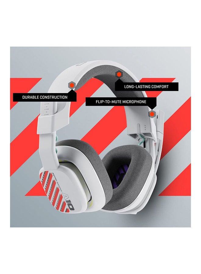 ASTRO A10 Gen 2 White Gaming Wired Headset - PS5