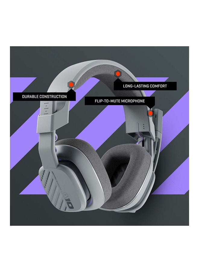 ASTRO A10 Ozone Grey PC Gaming Headset