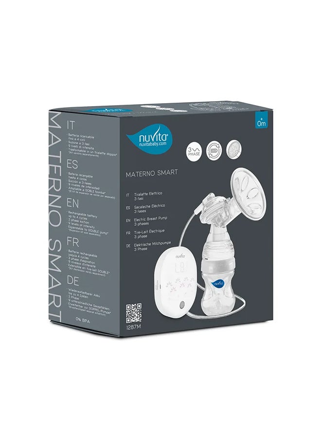 Materno Smart 3 Phase Electric Breast Pump - White