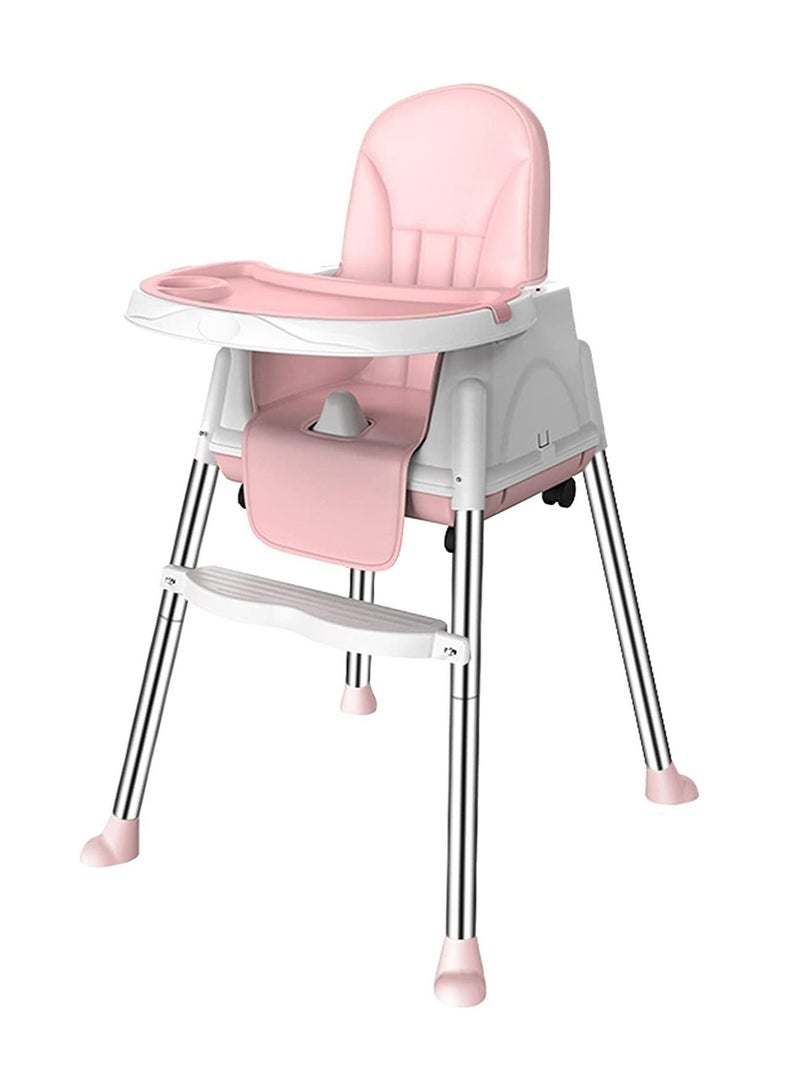 COOLBABY Baby High Chair And Toddler Safe Dinner Plate Adjustable Height
