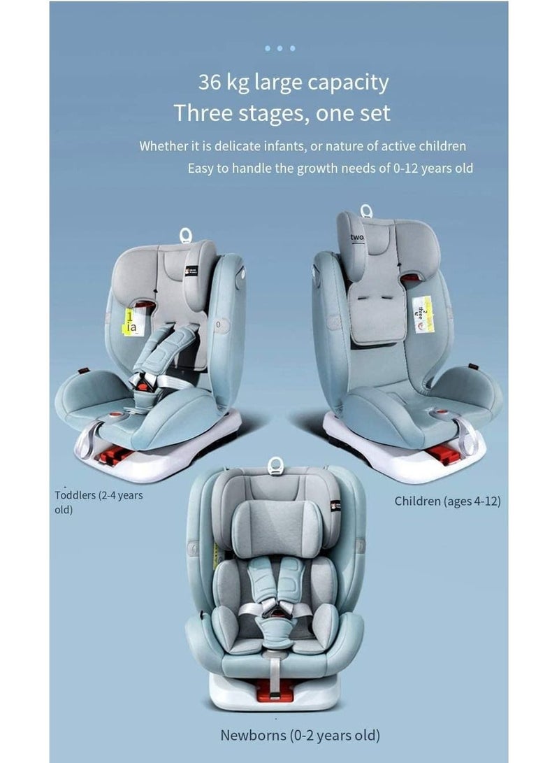 COOLBABY Baby Car Seat For Baby Infant 0-4 Years Old Universal Rotatable Two-way Installation Can Sit And Lie Down