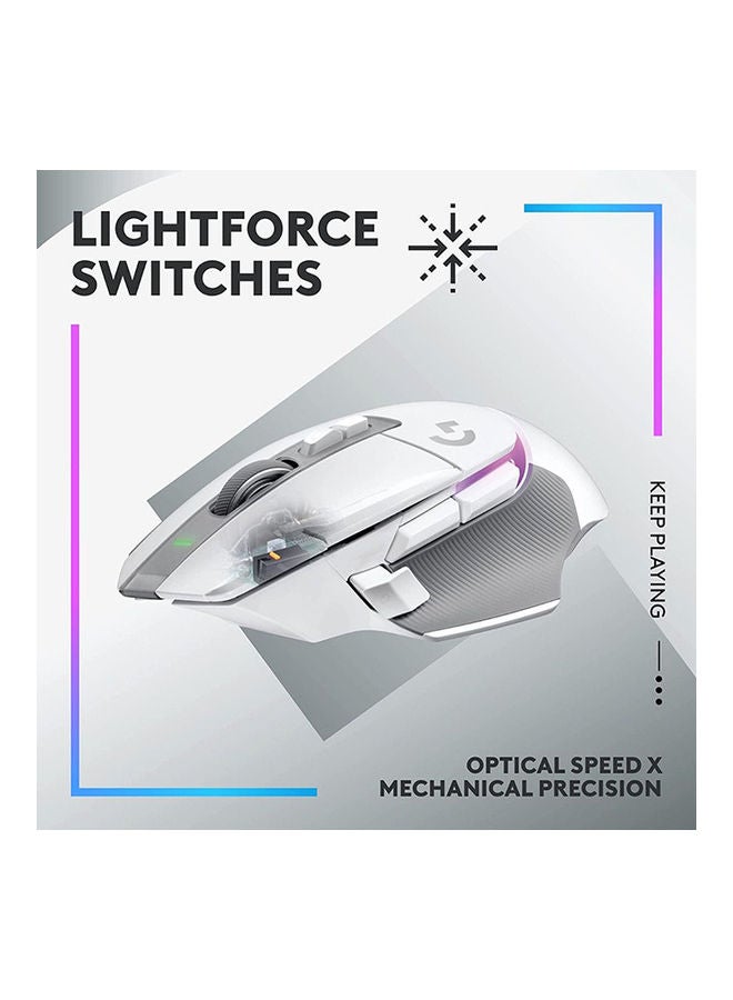 Logitech G502 X Plus Wireless Gaming Mouse - White