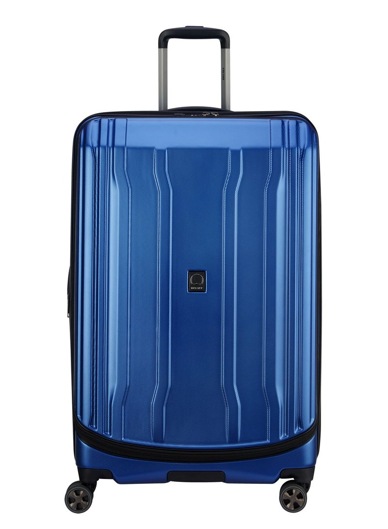 Delsey Cruise 80cm Hardcase 4 Double Wheel Check-In Luggage Trolley Blue