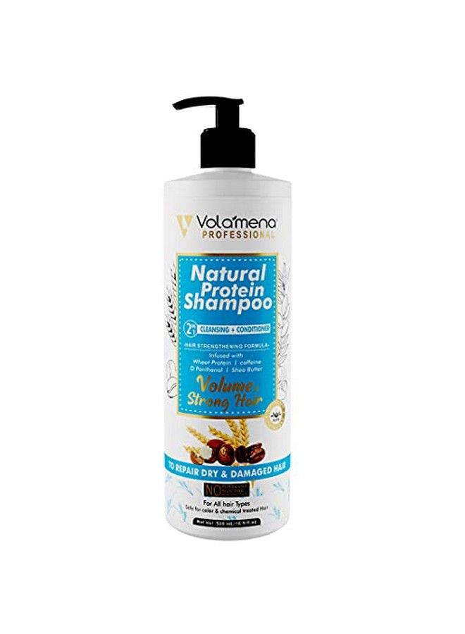 Natural Protein Hair Shampoo With Wheat Protein & Shea Butter 500 Ml