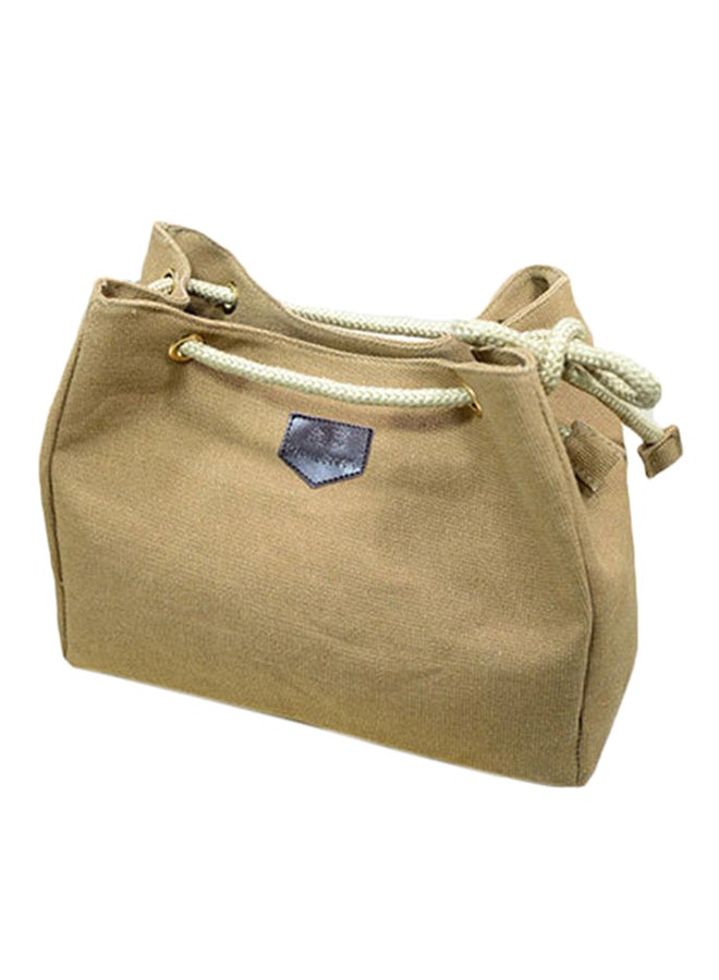 Canvas Shoulder Bag Khaki