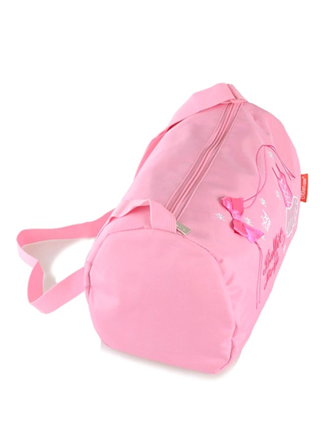 Embroidered Ballet Crossbody Bag Pink