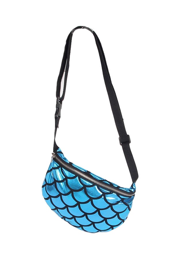 Shiny Crossbody Bag Blue