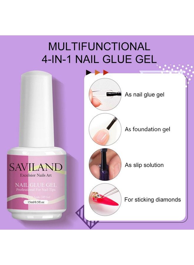 Nail Tip And Glue Gel Kit  Valentine