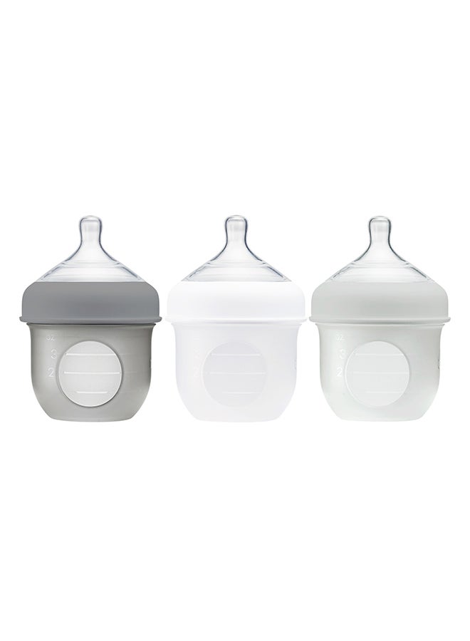 3-Piece Nursh Feeding Bottle Set (0M+) 4ounce