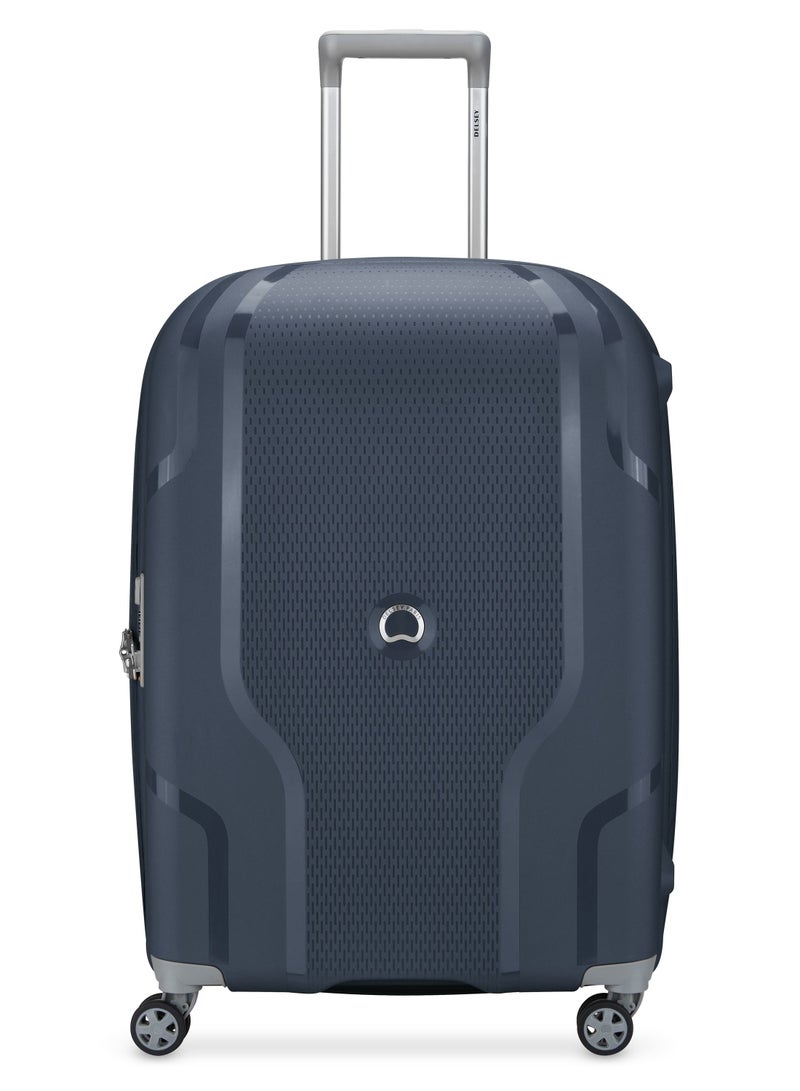 Delsey Clavel 71 cm Hardcase Expandable 4 Double Wheel Check-In Luggage Trolley Blue Jeans