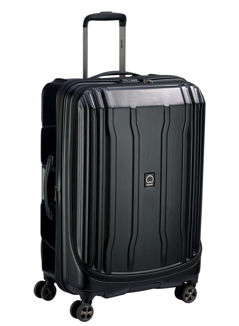 Delsey Cruise 70cm Hardcase 4 Double Wheel Check-In Luggage Trolley Black