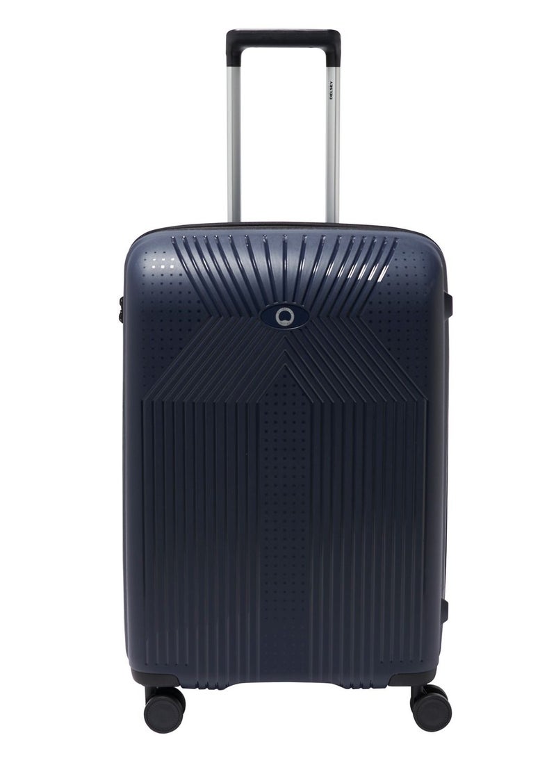 Delsey Ordener 2.0, 66cm Hardcase 4 Double Wheel Expandable Check-In Luggage Trolley Blue