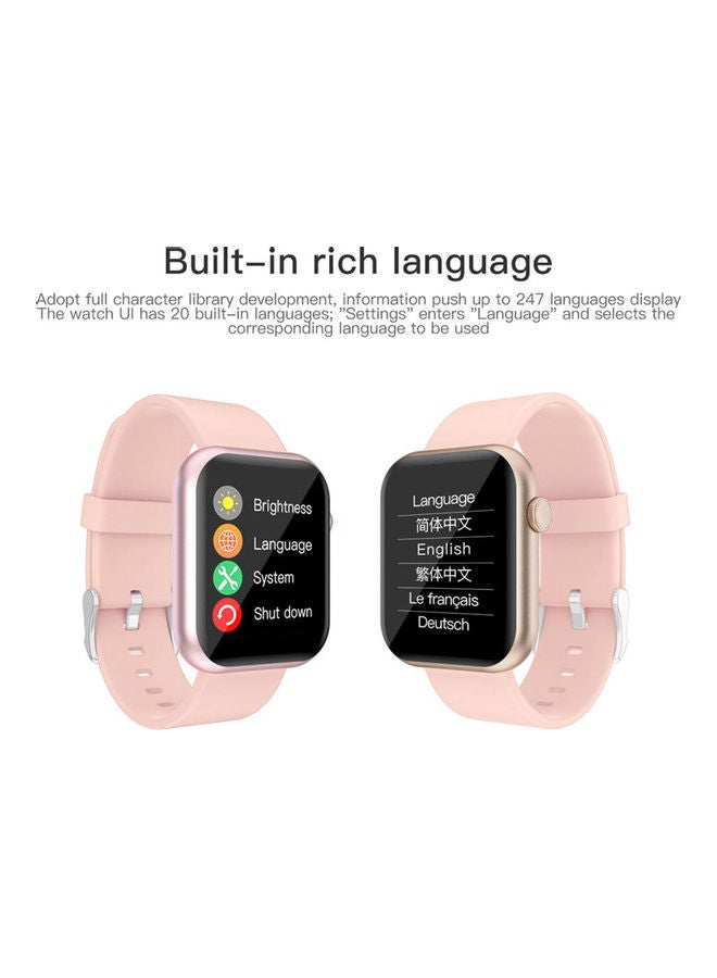 Sports Smartwatch Gold/Pink