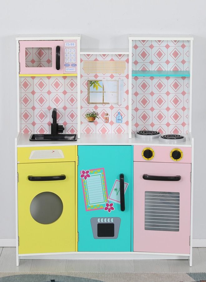 Toddler Pretend Play Cooking Set Big Size Kids Wooden Kitchen Toys For Kids