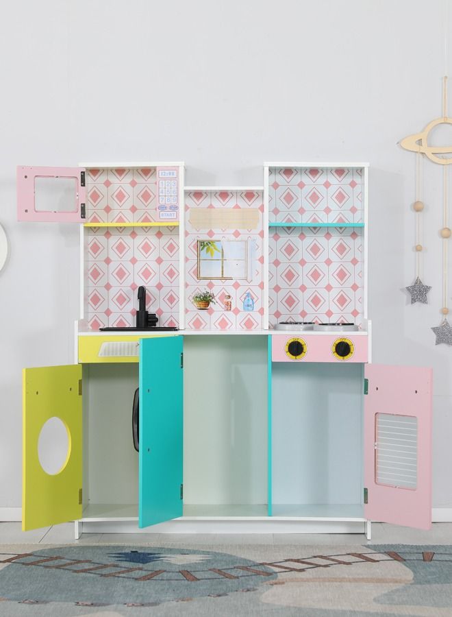 Toddler Pretend Play Cooking Set Big Size Kids Wooden Kitchen Toys For Kids