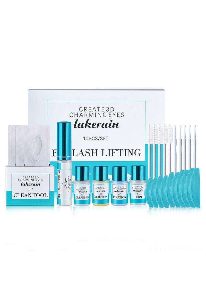 Professional Easy Apply and Longlasting Lash Lift Eyelash Perming Curling Kit Set with Nutrition