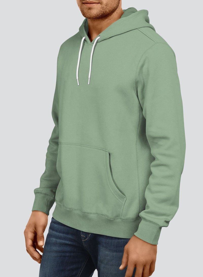 Premium Hoodie - Pastel Green - Made in UAE - Unisex
