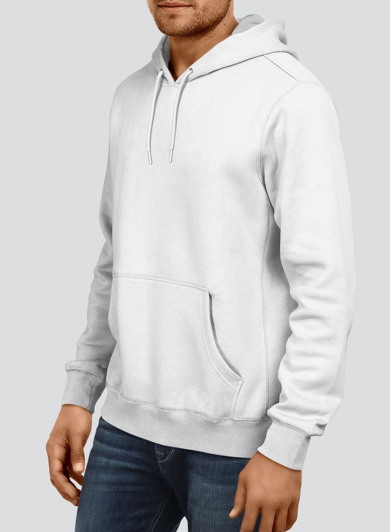 Premium Hoodie - White - Made in UAE - Unisex