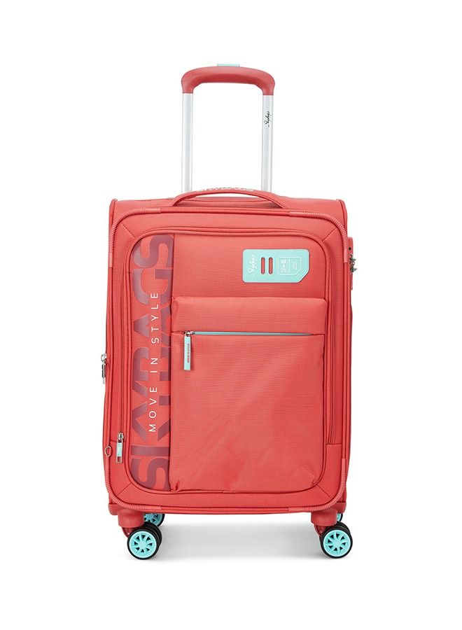 8 WHEELS SKYBAGS VANGUARD PLUS CORAL SOFTSIDE CABIN TROLLEY BAG - SK STVAPW59COR