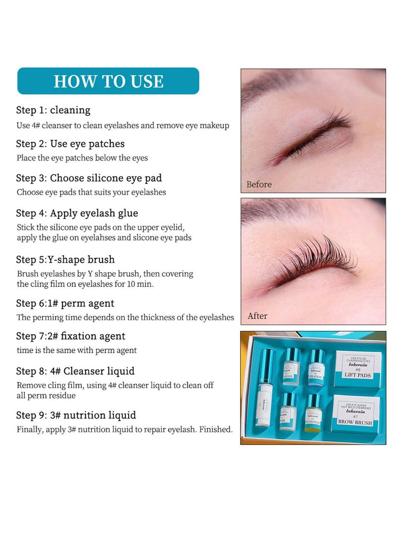 7 Pieces Lash Lift  Eyelash Perming Lifting Kit