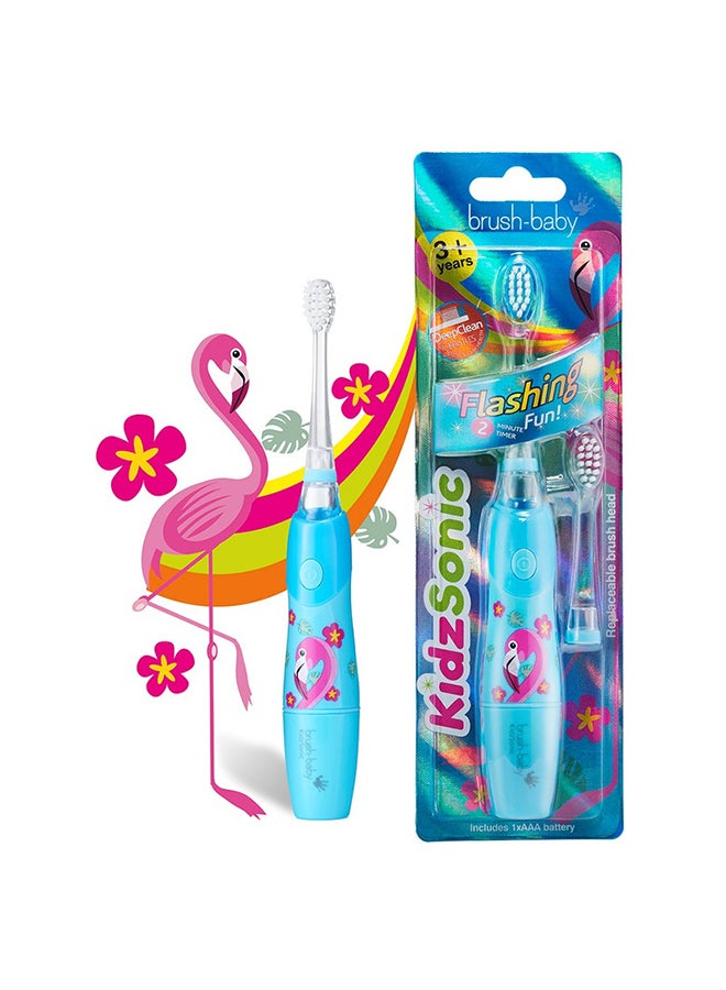 New Kidzsonic Flamingo Electric Toothbrush 3+