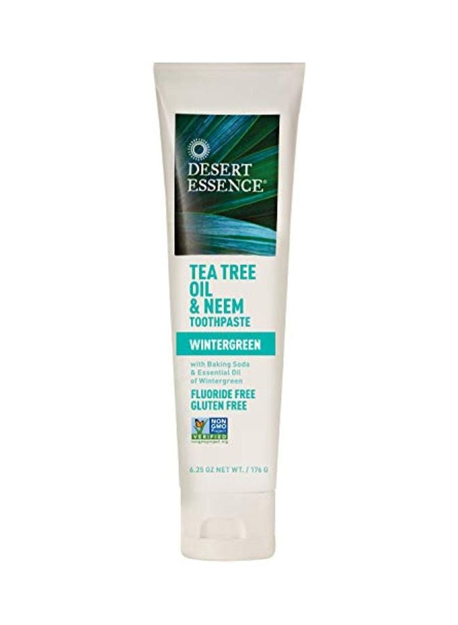 2-Piece Tea Tree Oil And Neem Wintergreen Toothpaste