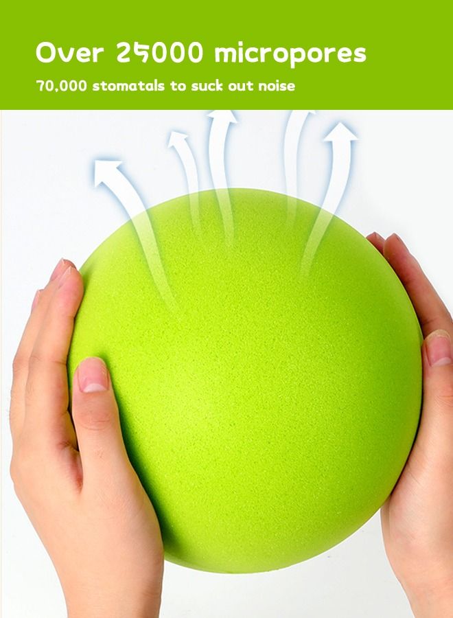 High Density Foam Ball Indoor Mute Ball Soft Foam Ball, 7-Inch Kids Foam Sports Balls Bouncing Balls Sponge Silent Balls for Home-Playing Lightweight and Easy to Grasp