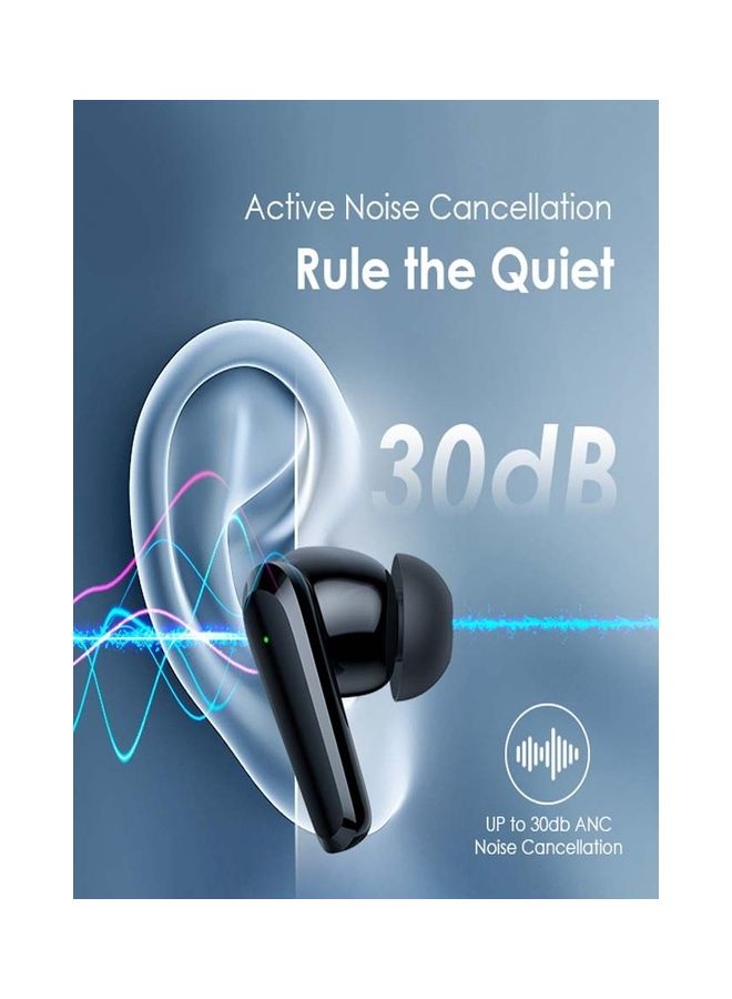 Rhyme Anc Noise Cancellation Thumping Bass True Wireless Earbuds Black