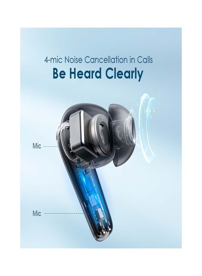 Rhyme Anc Noise Cancellation Thumping Bass True Wireless Earbuds Black