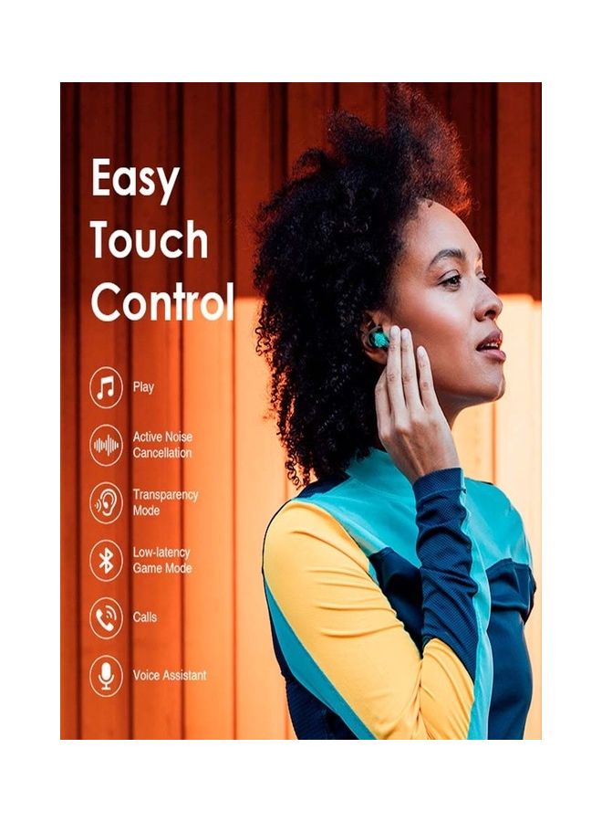 Rhyme Anc Noise Cancellation Thumping Bass True Wireless Earbuds Black