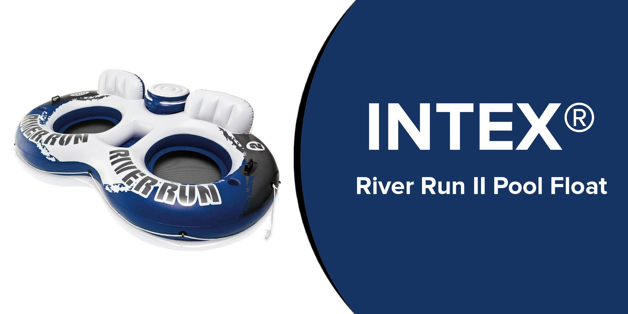 River Run Ii Sport Lounge Inflatable Water Float With Cooler 243x157cm