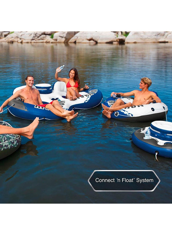 River Run Ii Sport Lounge Inflatable Water Float With Cooler 243x157cm