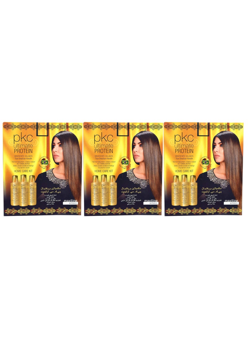 Ultimate Protein Keratin with Collagen Home Care Kit 3 Pack