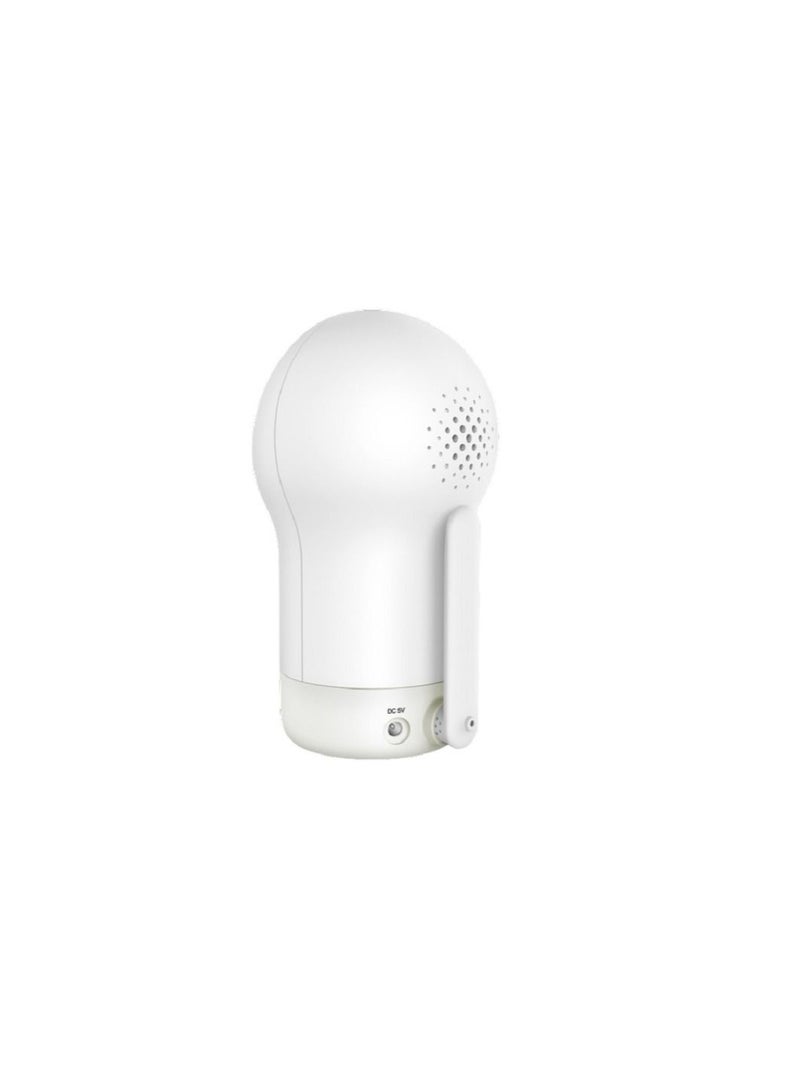Hubble Connected Nursery Pal Glow+ - Smart Baby Monitor For Infants/Babies With Wireless Security Video Camera For Nursery - 5 Inch Full Hd Parent Unit, 2 - Way Talk, Sleep Trainer,Infrared Night Vision - White