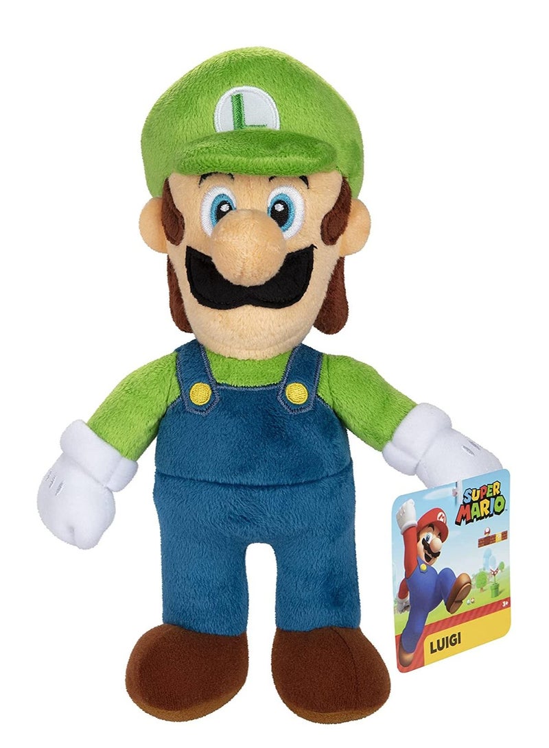 Super Mario Plush Luigi 9inch