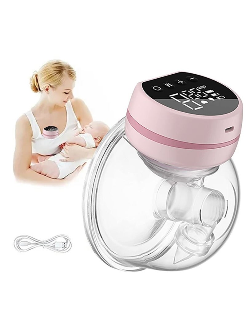 Breast Pump Electric,Wearable Breast Pump,Low Noise & Hands-Free Breast Pump,Portable Breast Pump with 3 Modes 9 Levels,Memory Function Rechargeable Single Milk Extractor with Massage Mode