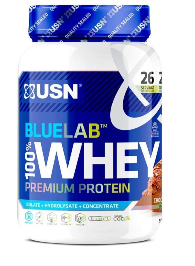 Blue Lab Whey Premium Protein Chocolate 908g
