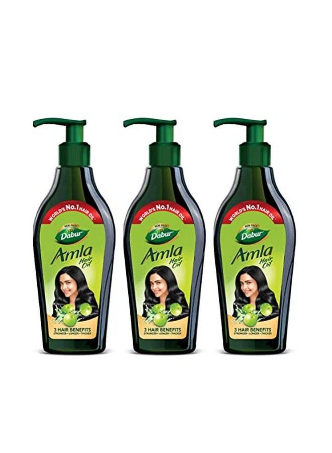 Amla Hair Oil 550 Ml (Pack Of 3) ; Stronger Longer And Thicker Hair