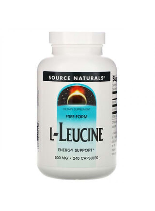 Source Naturals L-Leucine 500 mg 240 Capsules