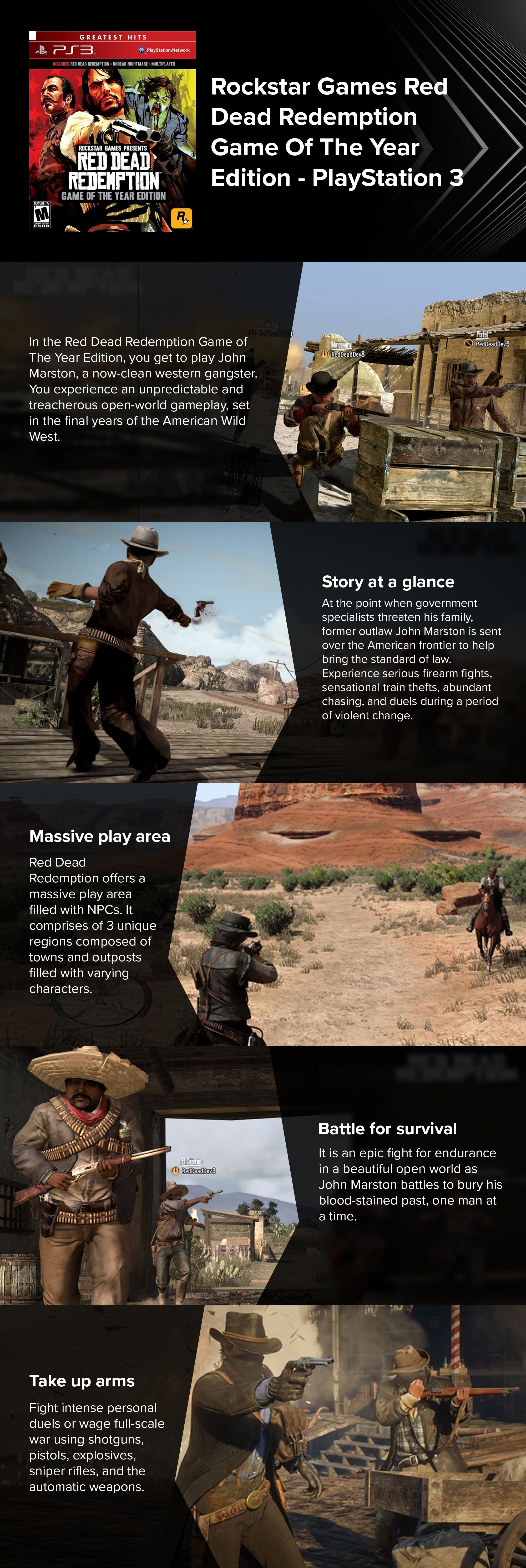 Red Dead Redemption Game Of The Year Edition  (Intl Version) - Action & Shooter - PlayStation 3 (PS3)