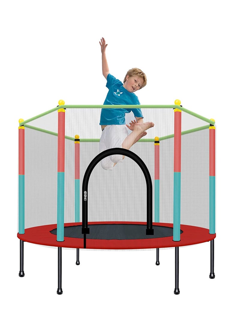 Indoor Trampoline, Kids Adult Bouncer, Baby Jumper, Children Bouncers With Guardrail Fitness, Thick Spring, Anti-Skid Shock Absorption