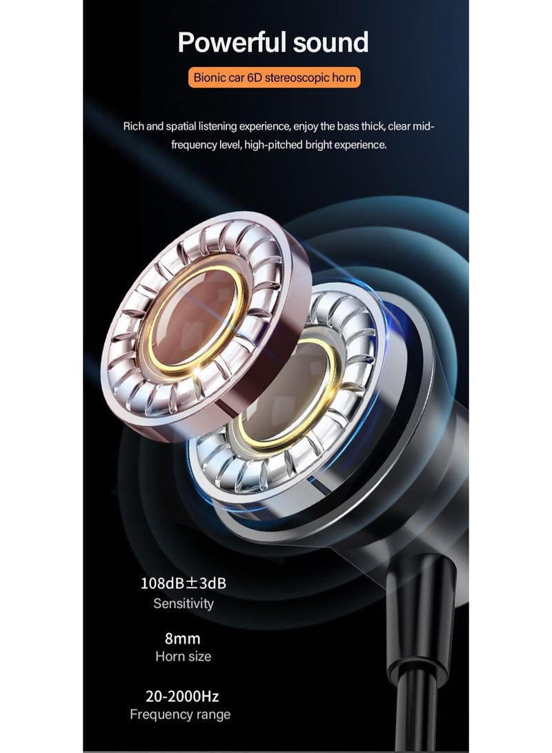 Wireless Headphones Bluetooth V5.0 IPX5 Waterproof Magnetic Neckband Sport Earphones with Mic