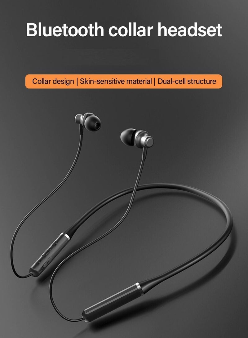 Wireless Headphones Bluetooth V5.0 IPX5 Waterproof Magnetic Neckband Sport Earphones with Mic