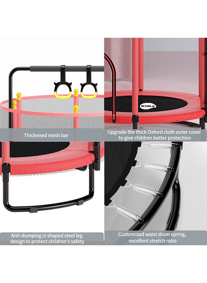 Trampoline With Safety Gear Net 140x140x160cm