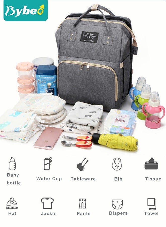 2024 New Style Baby Diaper Bag Backpack, Multifunction Diapers Changing Station for Boys Girls Outdoor and Travel, Infant Shower Gifts, Large Capacity, 900d Oxford, USB Port