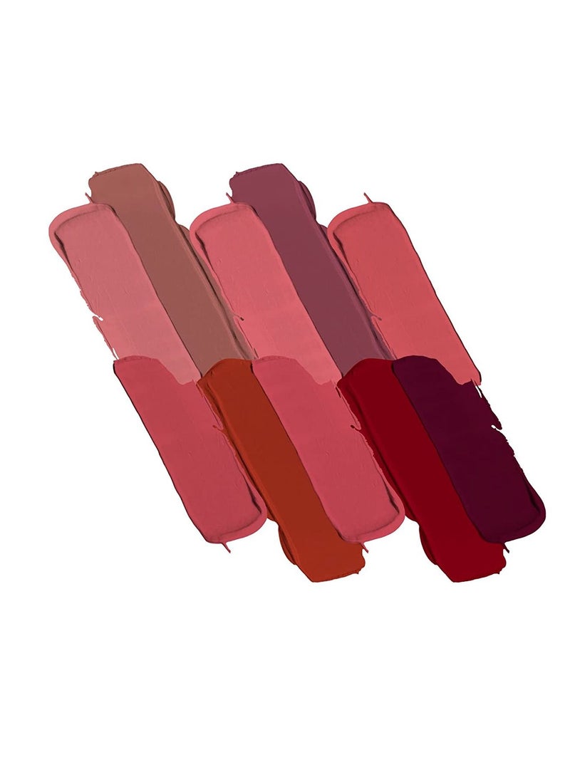 All about Lip Palette with 10 Pigmented colors Creamy Matte Finish Lip Colors Lipstick Travel Friendly Lip Palette Multicolor