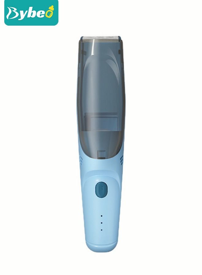 Baby Hair Clipper with Vacuum, Silent Kids Hairs Trimmer Kit with 3 Ceramic Blade Guide Combs, Waterproof & USB Charge for Children Infant Boys Girls
